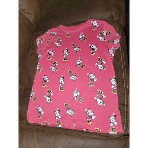 Disney minnie mouse‎ holiday Christmas top size large 10 12